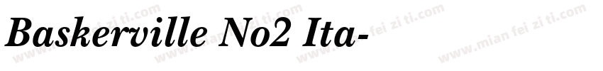 Baskerville No2 Ita字体转换